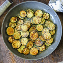 Garlic And Parmesan Sautéed Zucchini