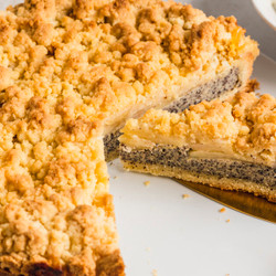 Apfel-mohn-kuchen - Mit Streuseln Und Einfach