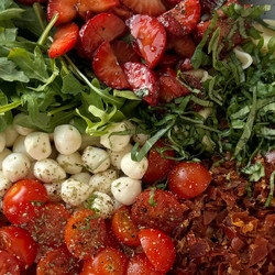 Strawberry &amp; Tomato Pasta Salad