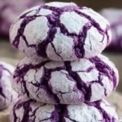 Purple Crinkle Cookies