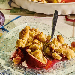 Zwetschgen-crumble Mit Marzipan