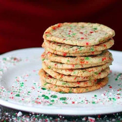 Buttery Candy Cane Cookies
