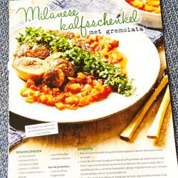 Milanese kalfschenkel met gremlata