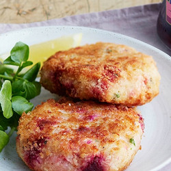 Salmon Fish Cakes Recipe With Beetroot