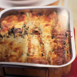 GRILLED ASPARAGUS AND ZUCCHINI LASAGNE