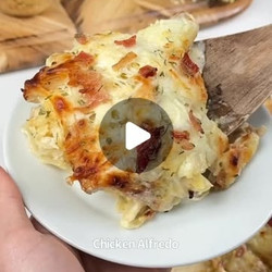 Homemade Creamy Low Carb Chicken Cabbage Alfredo
