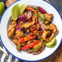 Air Fryer Chicken Fajitas: Whole30, Paleo, Keto, Gf
