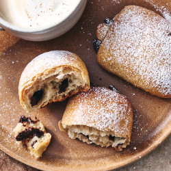 Dark Chocolate-filled Soft Rolls