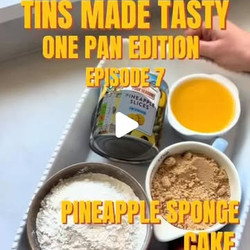 One Pan Pineapple Sponge Cake easy baking desserts