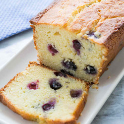 Lemon Blueberry Ricotta Pound Cake