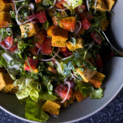 Corn Bread Salad With Buttermilk Dressing