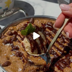 Vegan Gluten-free Chocolate Chip Cookie Skillet