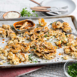 Spicy Sardines On Roasted Cauliflower Steaks | Chicken Of The Sea