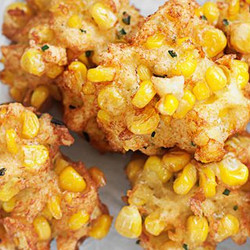 Crab &amp; Corn Fritters with Saffron Aioli
