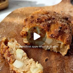 3-ingredient Apple Bread