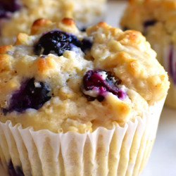Oatmeal Blueberry Muffins