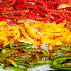 Sheet Pan Fajita Veggies (flavorful &amp; Easy!)