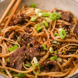 Easy Mongolian Beef Noodles In 30 Minutes