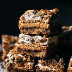 Six Layer Peanut Butter Smores Bars
