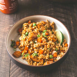 Honey Garlic Chicken Fried Rice