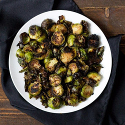 Crispy Miso Roasted Brussel Sprouts