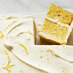 Lemon Cake With Cream Cheese Frosting