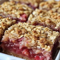 Amish Oatmeal Rhubarb Bars