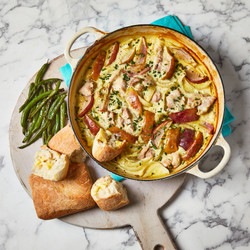 Oven Baked Normandy-style Chicken Breast &amp; Apple Casserole