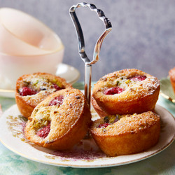 Pistachio, Lemon And Raspberry Friands