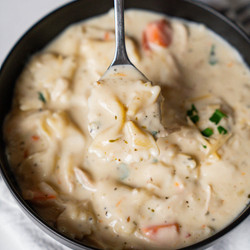 Creamy Chicken Alfredo Soup