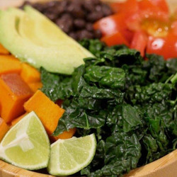 Sweet Potato Kale Burrito Bowl