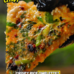 Crispy Rice Omelette