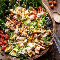 Tajín Honey Lime Chicken And Jalapeño Corn Caesar Salad