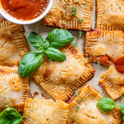 Vegan Puff Pastry Pizza Pockets