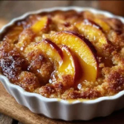 Buttery Vanilla Peach Cobbler With Sweet Crust