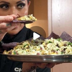 Corn And Cabbage Salad With Mashed Avocado Dressing