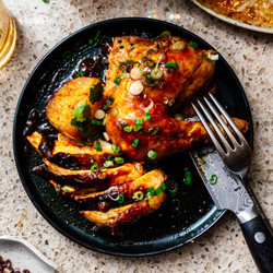 Sweet And Spicy Gochujang Honey Roast Chicken And Potatoes