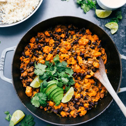Ground Turkey Sweet Potato Skillet