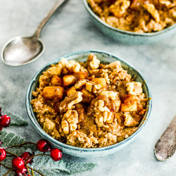 Walnut, Cinnamon And Apple Porridge