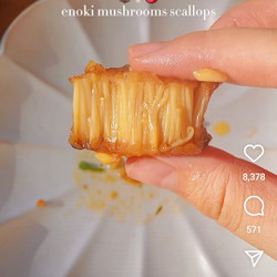 Enoki Mushroom "Scallops"