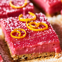 Recipe: Cranberry Curd Bars With Walnut Shortbread Crust