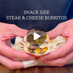 Mini Steak &amp; Cheese Burritos