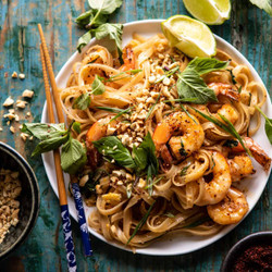 Better Than Takeout Garlic Butter Shrimp Pad Thai.