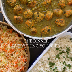 Lemony Chicken Ktzitzot With Fluffy Baked Rice And Crunchy Coleslaw
