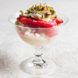Rhubarb And Custard Sundae