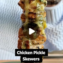 Chicken Pickle Skewers