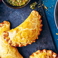 Beef And Chorizo Empanadas With Chimichurri