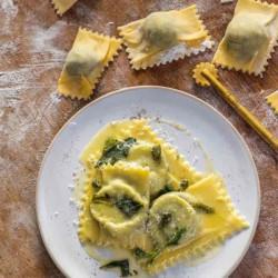 Seasonal Greens Ravioli