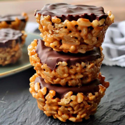 Chocolate Peanut Butter Rice Krispie Cups