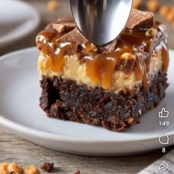 Chocolate Caramel Cheesecake Brownies